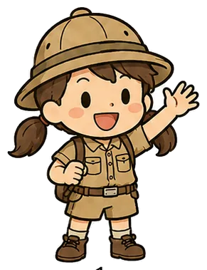 大阪探検隊 隊長 みおりのチビキャラ