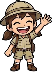 大阪探検隊リーダー・みおりのチビキャラ立ち絵