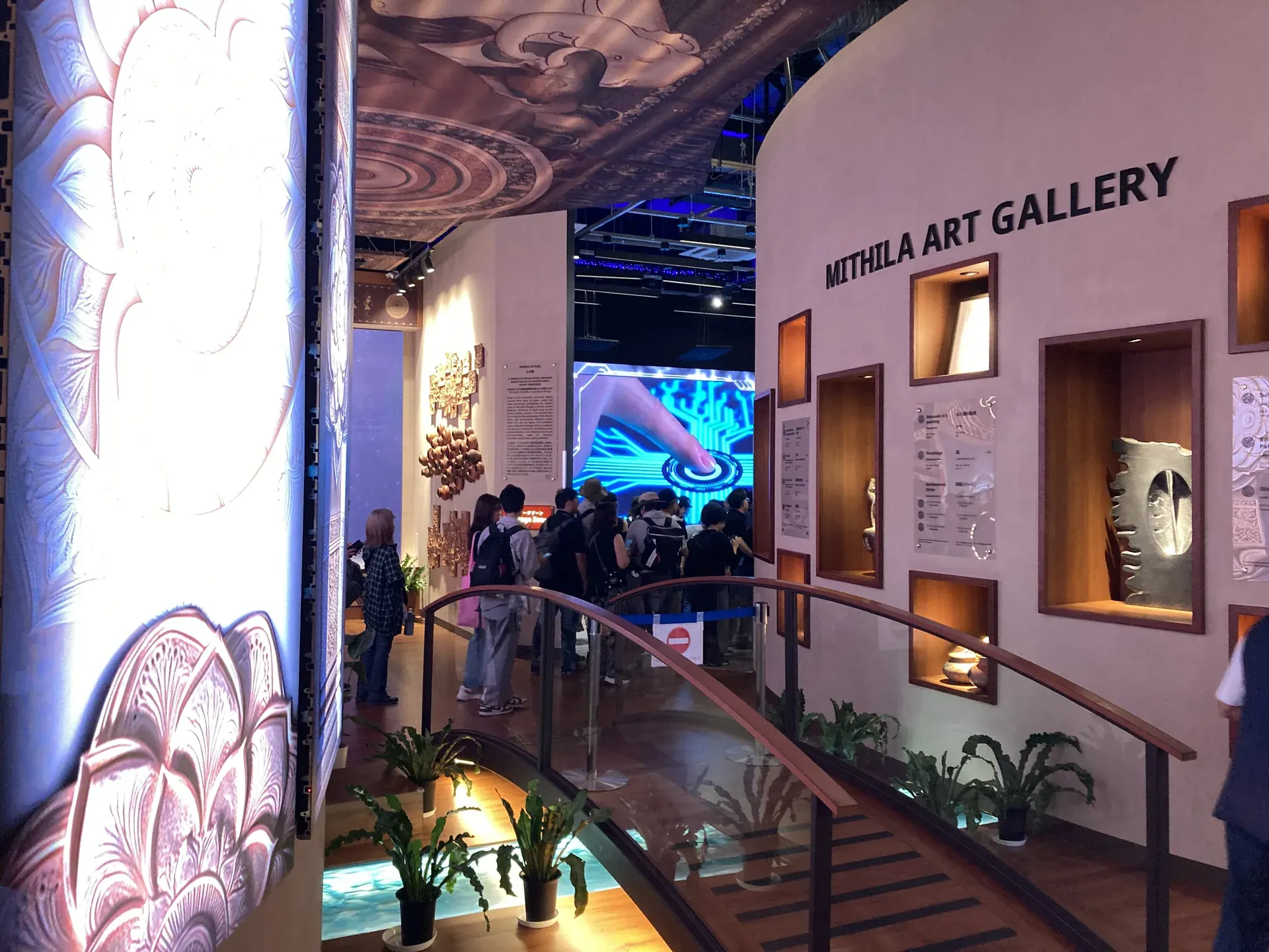 ミティラー・アート・ギャラリーの展示空間