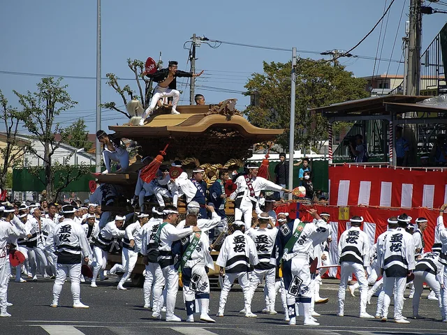 岸和田だんじり祭のやりまわし