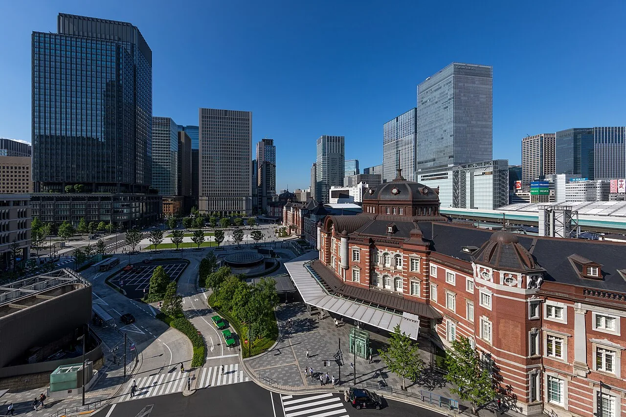 東京駅丸の内駅舎の赤レンガ
