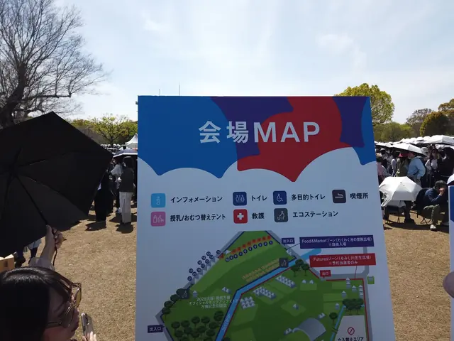 1周年イベントの会場全体MAP看板