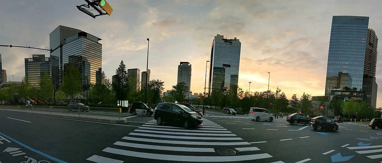 グラングリーン大阪をパノラマで捉えた写真
